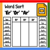 Google Slides ™︱Drag and drop R Control Word Sort Game wit