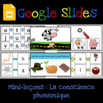 Preview of Google Slides : Ensemble de mini-leçons - La conscience phonémique