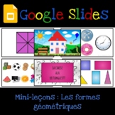 Google Slides : Ensemble de mini-leçons sur les formes géo