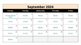 Google Slides Fall semester calendars and daily agendas - 