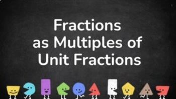 Preview of Google Slides - Fractions as Multiples of Unit Fractions