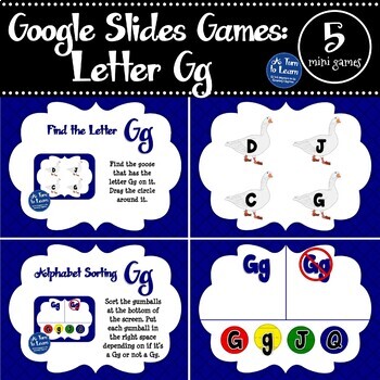 Google Slides Games For The Letter G 5 Mini Games Distance Learning