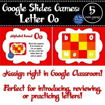 Google Slides - Games for the Letter O (5 mini games) (Distance