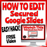 Google Slides Hack How To Customize Secured Slides FREE