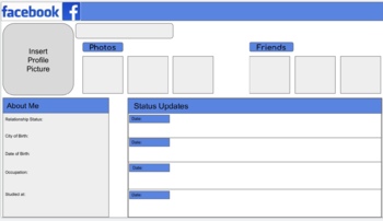 Preview of Google Slides Historical Figure Facebook Profile Template