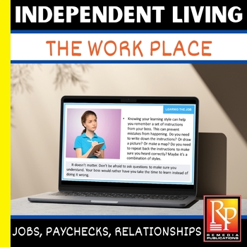 Preview of Workplace LIFE SKILLS: Jobs, Paychecks, Co-workers - Activities - GOOGLE Digital