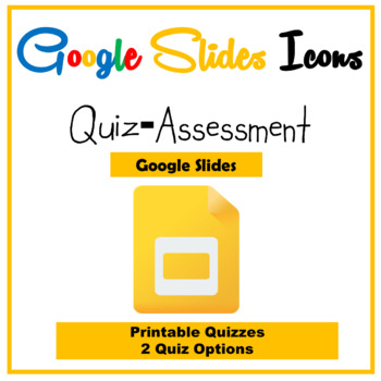 Preview of Google Slides Icons Quiz - Google Slides Toolbar Icons