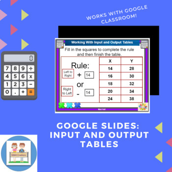 Preview of Google Slides: Input and Output Tables