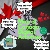 Google Slides Interactive Digital Map of Canada Elements a