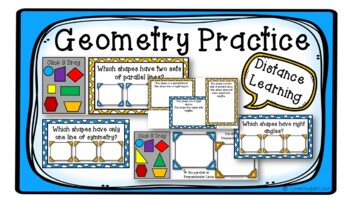 Google Slides Interactive Geometry Practice - DISTANCE LEARNING ACTIVITY