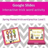 Google Slides Interactive Trick word (sight word) practice