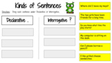 Google Slides, Kinds of Sentences Sort, Declarative, Inter