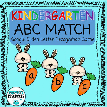 Preview of Google Slides Letter Match Game Kindergarten