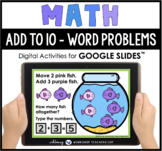 Google Slides Math Add to 10 Word Problems Fishbowl Distan