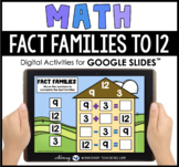 Google Slides Math Fact Families to 12 Digital Activities 