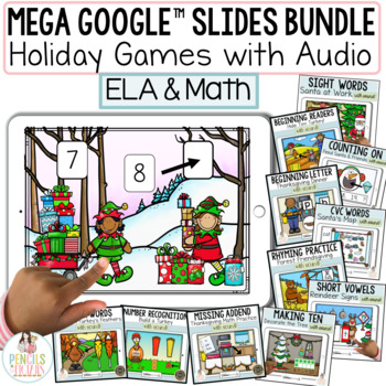 Preview of Holiday Google™ Slides Game Bundle for PreK | Kindergarten | First Grade