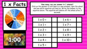 Multiplication Facts mini-games (+google slides version)