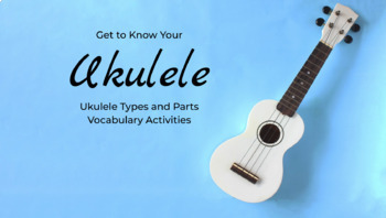 Preview of Google Slides Music - Ukulele Parts & Vocabulary