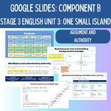 Google Slides NSW Stage 3 English Unit 3 (Component B) One