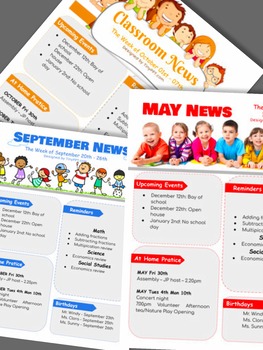 Preview of Google Slides Newsletter Template Free