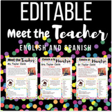 Google Slides Rainbow Confetti Meet the Teacher Template E