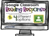 Google Slides Reading Response DISTANCE LEARNING