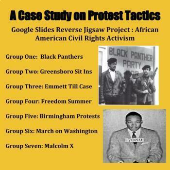 Preview of Google Slides Reverse Jigsaw Project : African American Civil Rights Activism