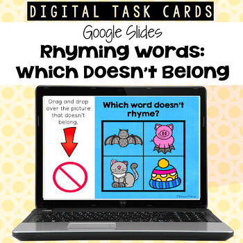 Preview of Rhyming Words: Which Doesn't Belong for Google Slides
