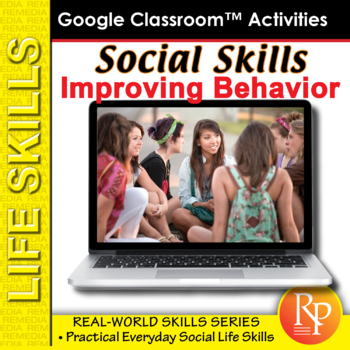 Preview of Google Slides: SOCIAL & EMOTIONAL SKILLS- IMPROVING BEHAVIOR Comprehension (SEL)