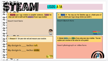 Preview of Google Slides: STEAM-Legos