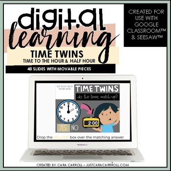Preview of Google Slides™/SeeSaw™ Telling Time (Vol. 2) | Distance Learning