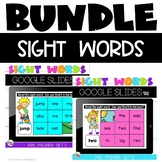 Google Slides™ Sight Words Practice with Preprimer Words Bundle