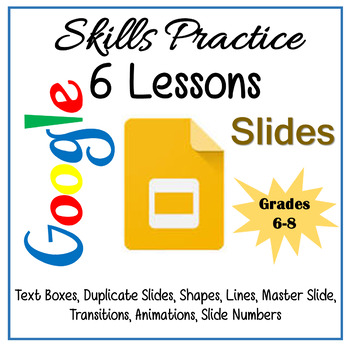 Preview of Google Slides Lessons - Skills Practice Lessons