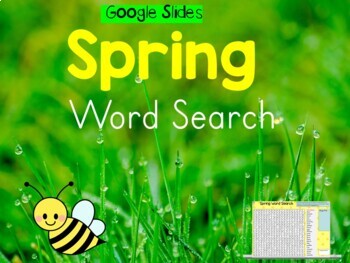 Preview of Google Slides: Spring Word Search  - Distance Learning
