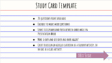 Google Slides Study Flash Card Template