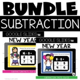 Google Slides™ Subtraction Facts New Years Bundle for Goog