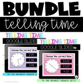 Google Slides™ Telling Time to the Nearest Minute Bundle