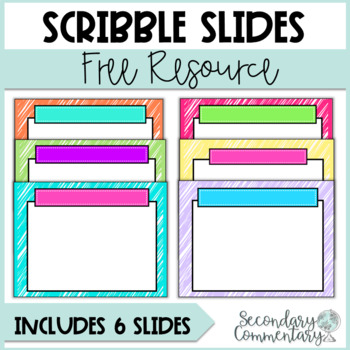 Preview of Google Slides Template- Scribble