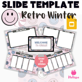Preview of Google Slides Template Winter| January Slide Template
