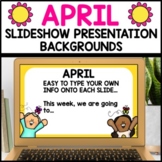 Google Slides Templates April Backgrounds to use with Goog