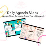 Google Slides Templates Daily Agenda| Daily Agenda Google 