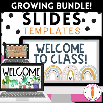 Preview of Daily Agenda Slides Templates | Digital Resource *GROWING BUNDLE*