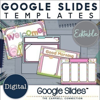 Preview of Google Slides Templates Daily Agenda | Visual Schedule | Editable