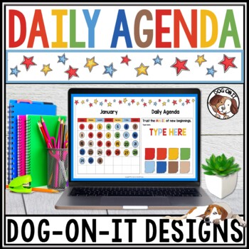 Preview of Google Slides Templates Daily Agenda and Calendars  | PowerPoint