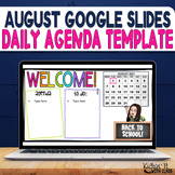 Google Slides Templates Daily Agenda for Back to School