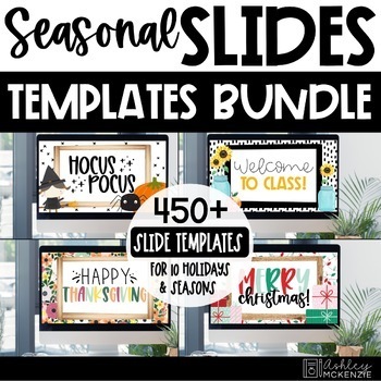 Preview of Google Slides Templates Seasonal Bundle | Digital Learning | for Google Slides ™