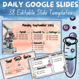 Google Slides Templates, including Daily Agenda, w/ waterc