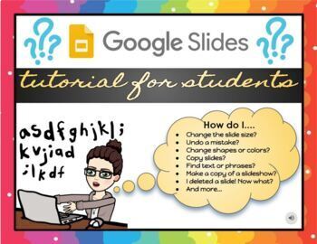 Preview of Google Slides Tutorial For Students - fully editable!