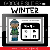 Google Slides™ Winter Addition Facts Practice Set 2