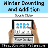 Google Slides Winter Counting and Addition 1-10 Distance Learning